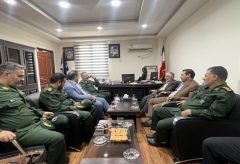 دیدار فرمانده سپاه شهرستان جیرفت با سرپرست اداره کل دامپزشکی جنوب کرمان