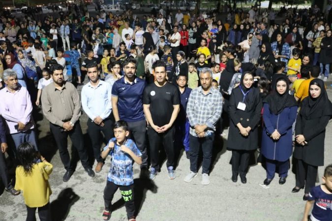جشن آب‌پاشونک در پارک ولیعصر جیرفت برگزار شد